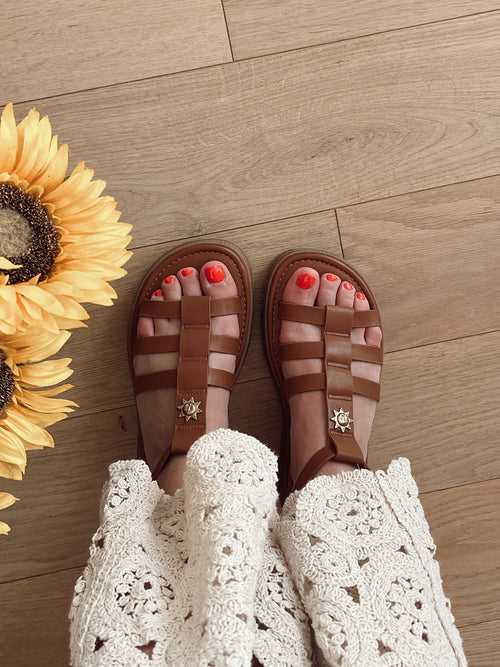 Sandals HIRO Brown