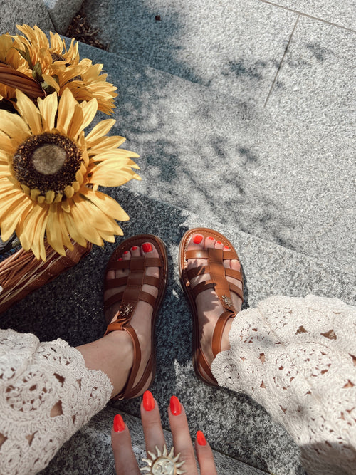 Sandals HIRO Brown
