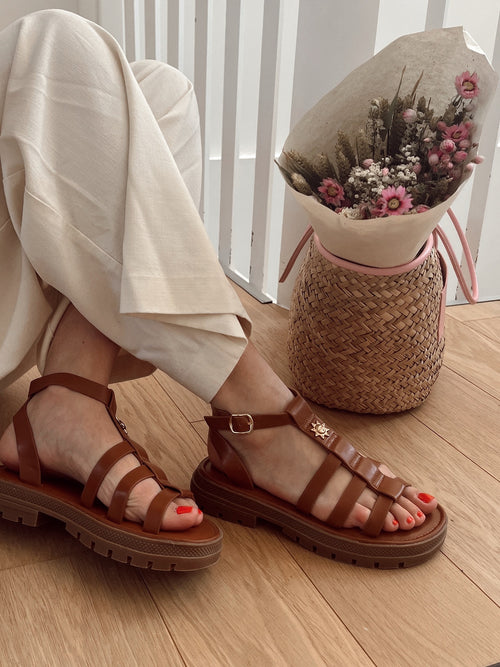 Sandals HIRO Brown