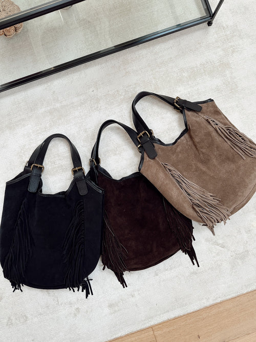 SUEDE Tasche Schwarz
