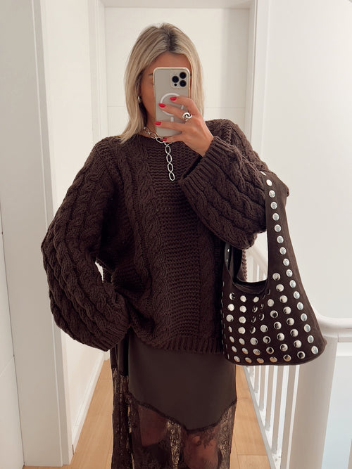 Pull HERMEL Marron
