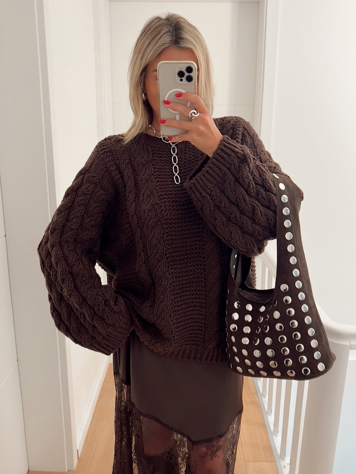 Pull HERMEL Marron