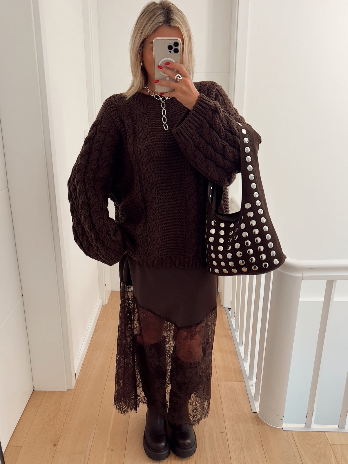 Pull HERMEL Marron