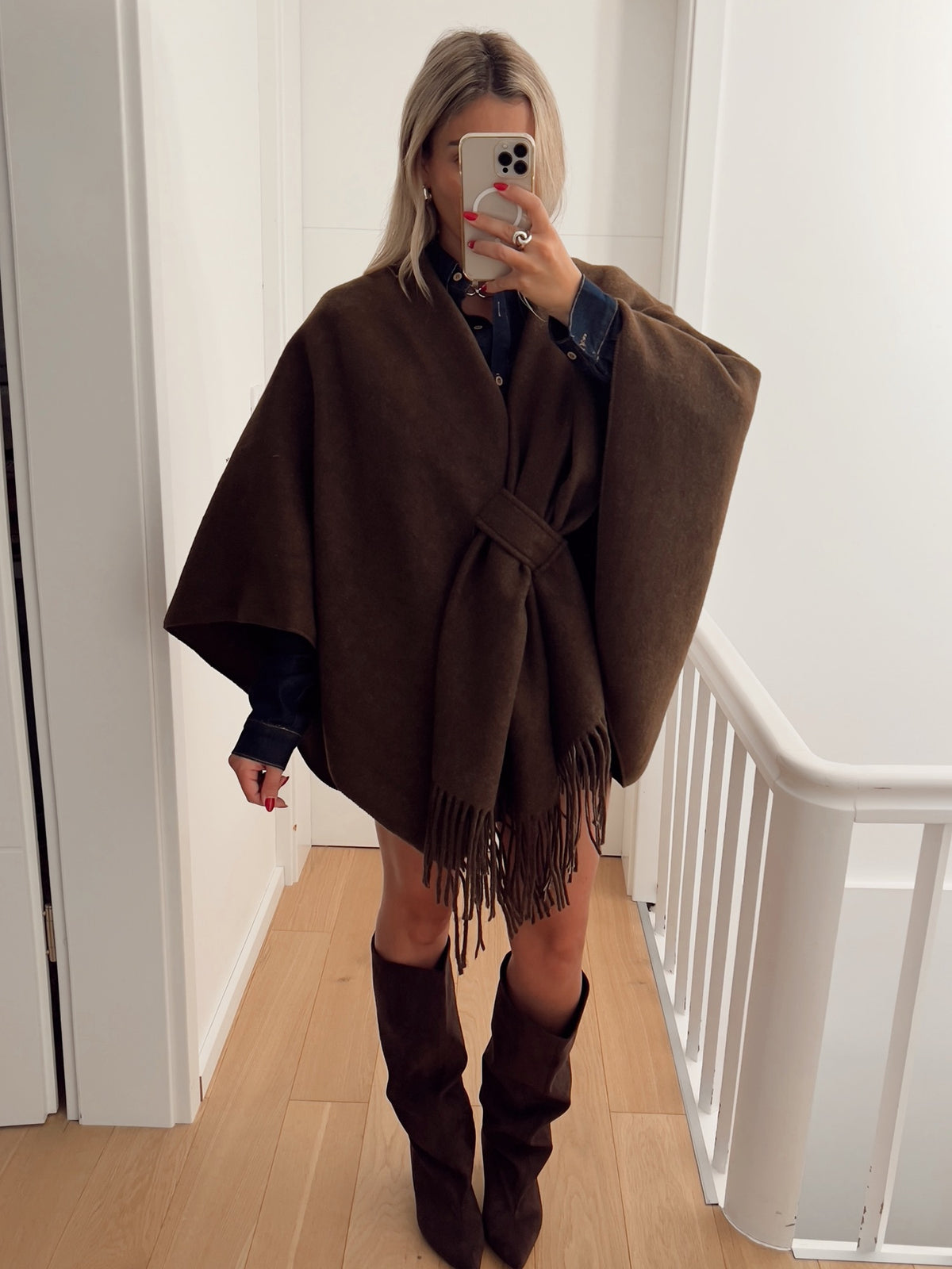 Poncho VIENNE Marron