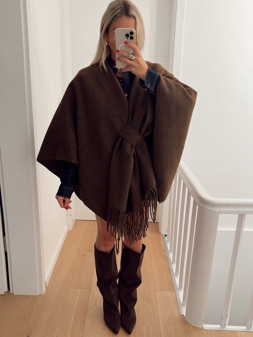 Poncho VIENNE Marron