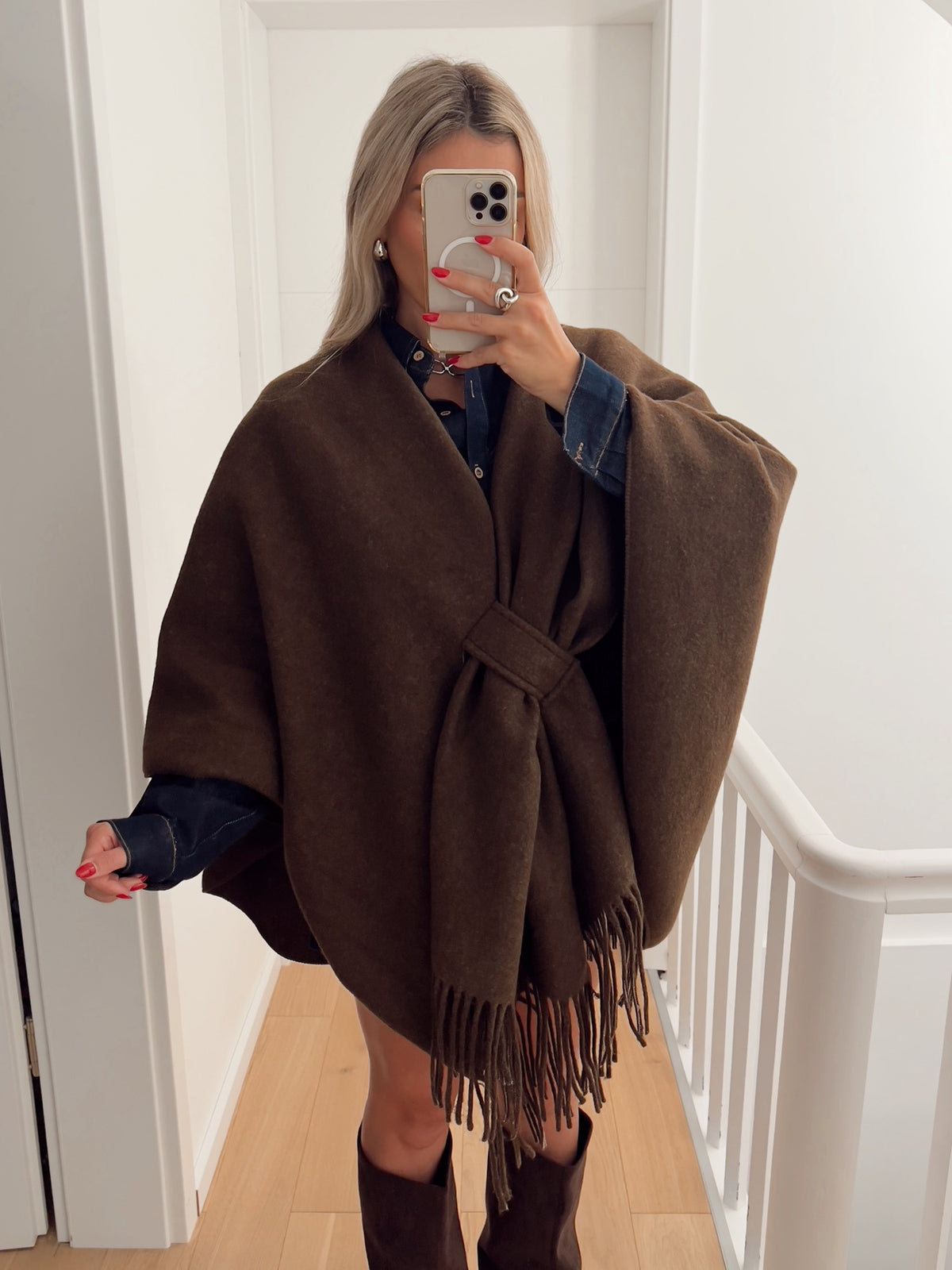 Poncho VIENNE Marron