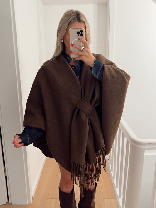 Poncho VIENNE Marron