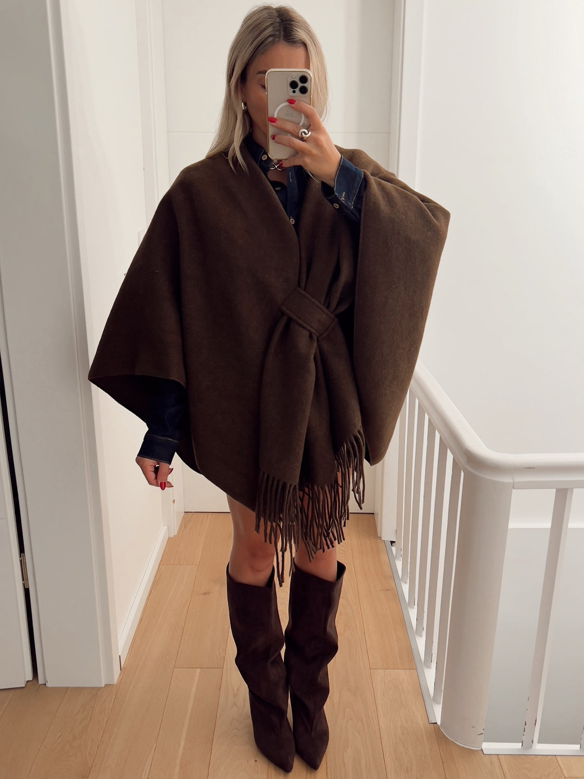 Poncho VIENNE Marron