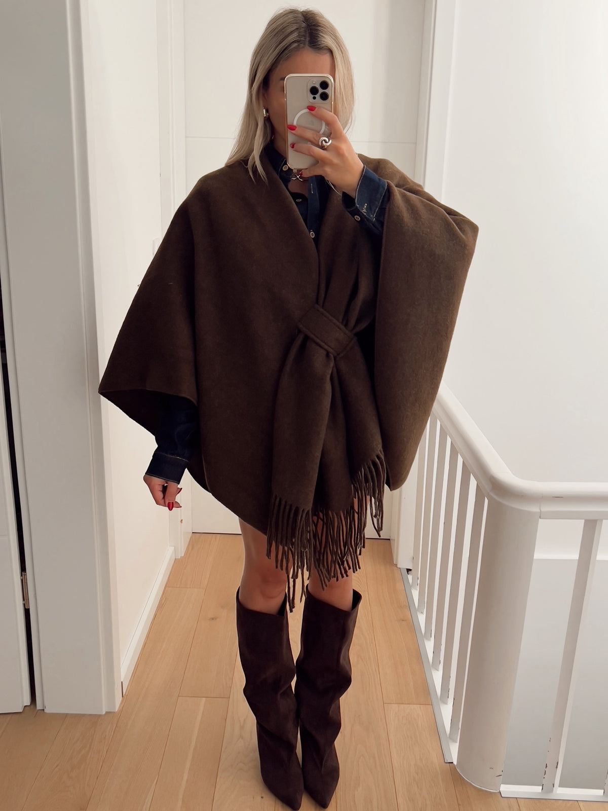 Poncho VIENNE Marron