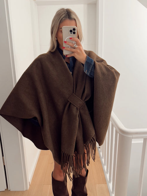 Poncho VIENNE Marron