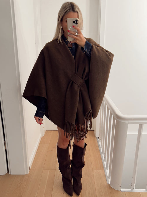 Poncho VIENNE Marron