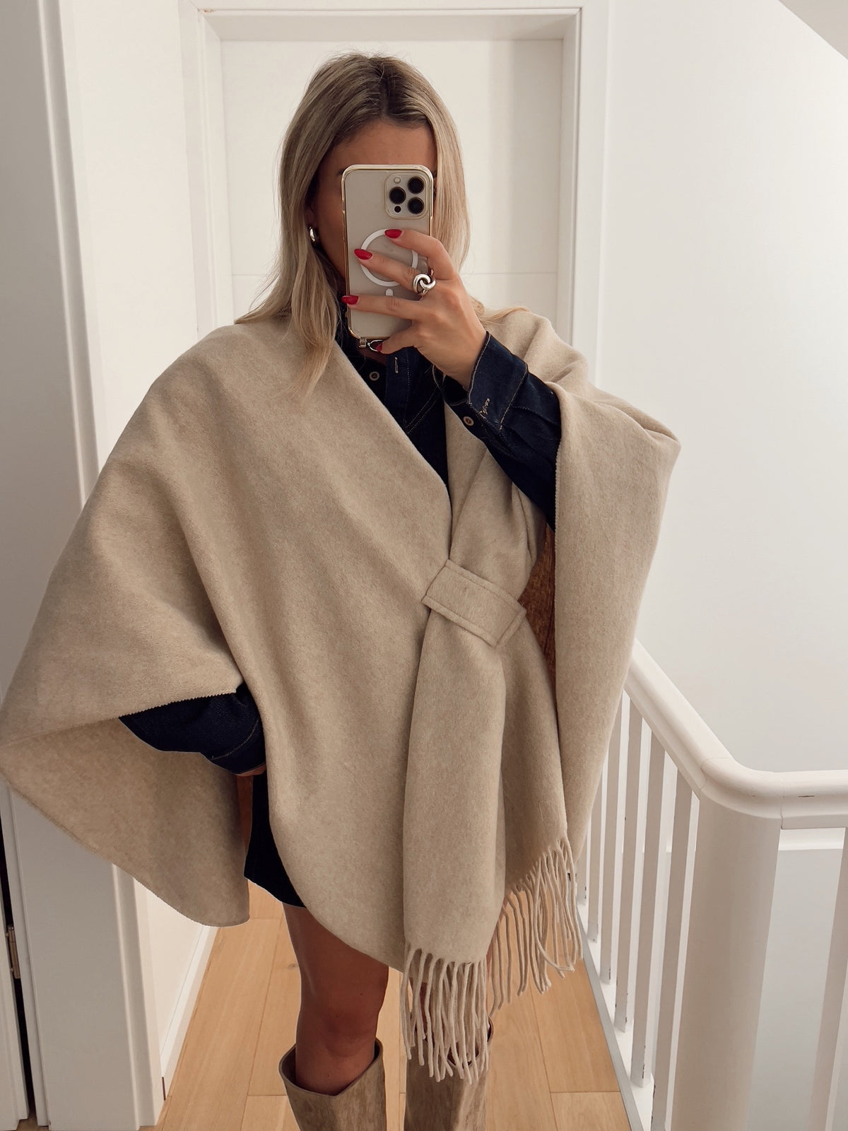 Poncho VIENNE Beige