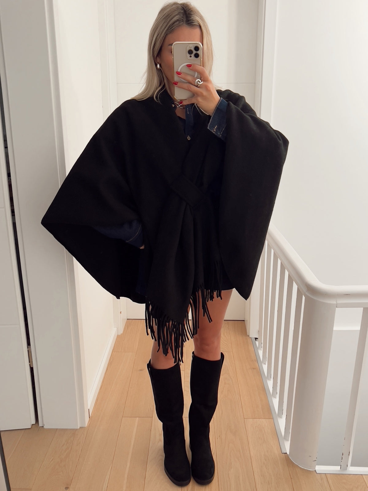 Poncho VIENNE Noir