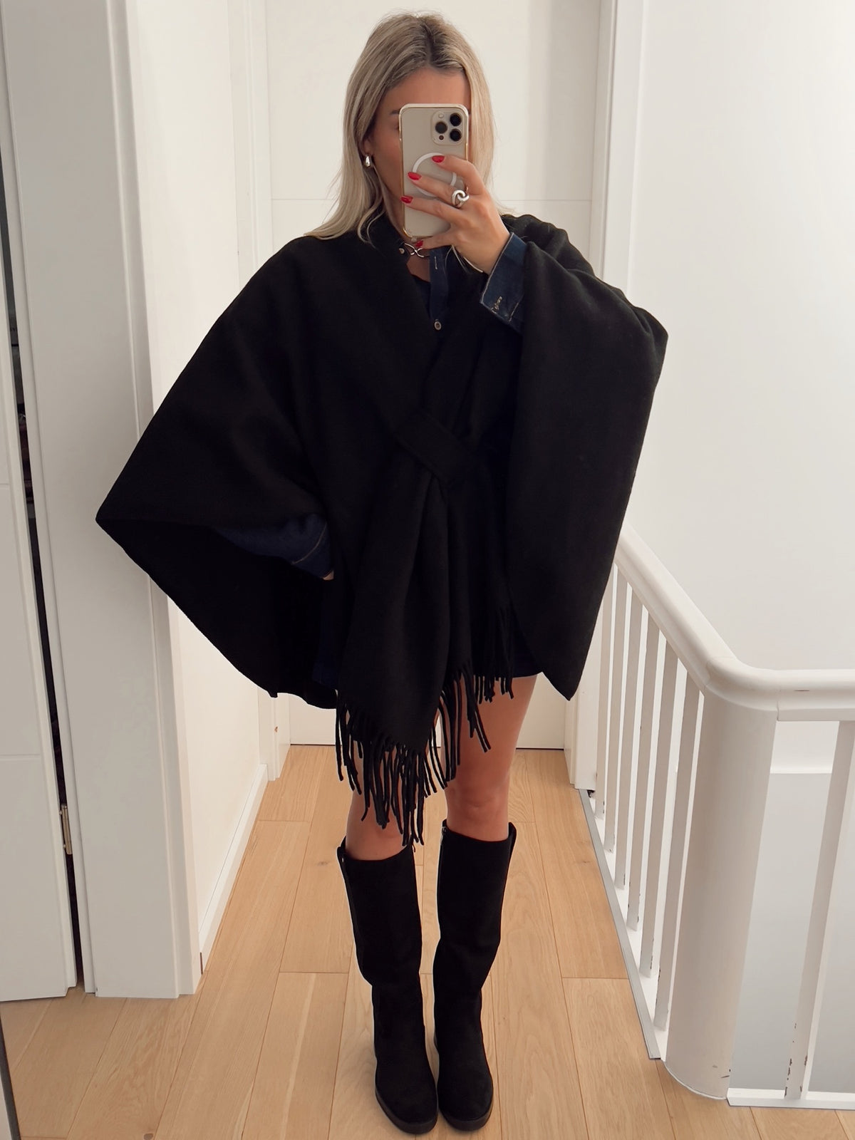 Poncho VIENNE Noir