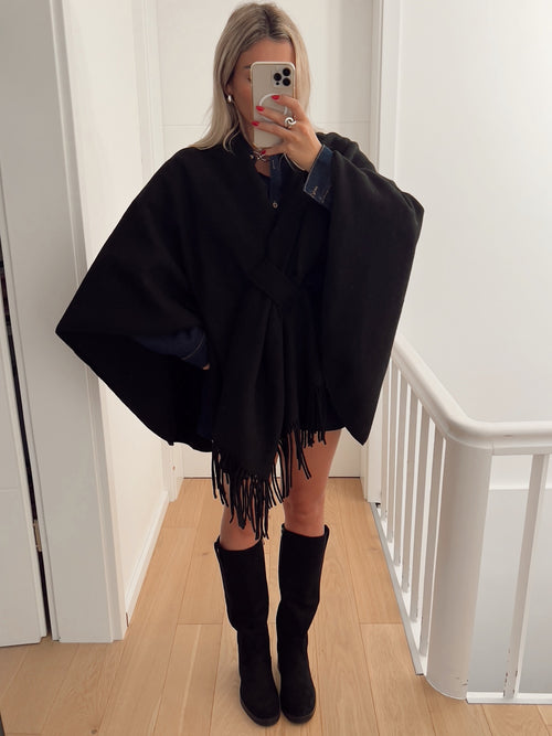 Poncho VIENNE Noir