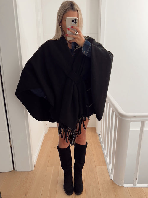 Poncho VIENNE Noir