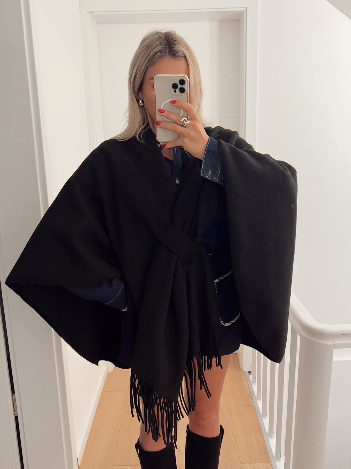 Poncho VIENNE Noir