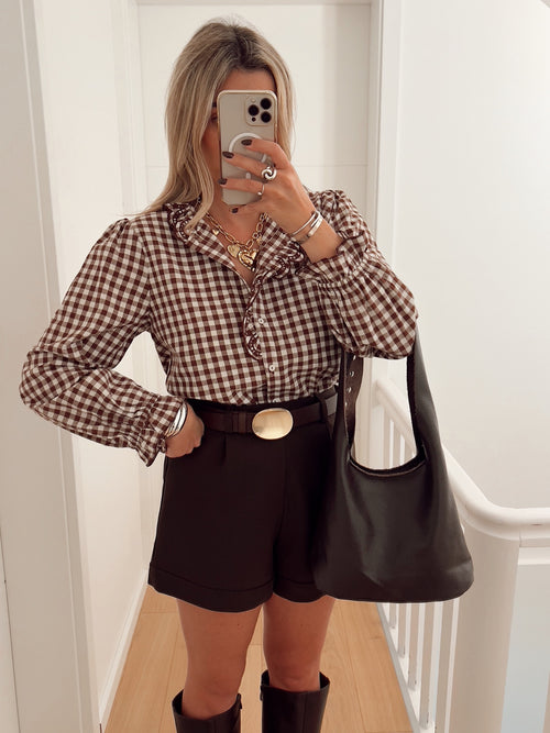 Blouse CLAUDINE Marron