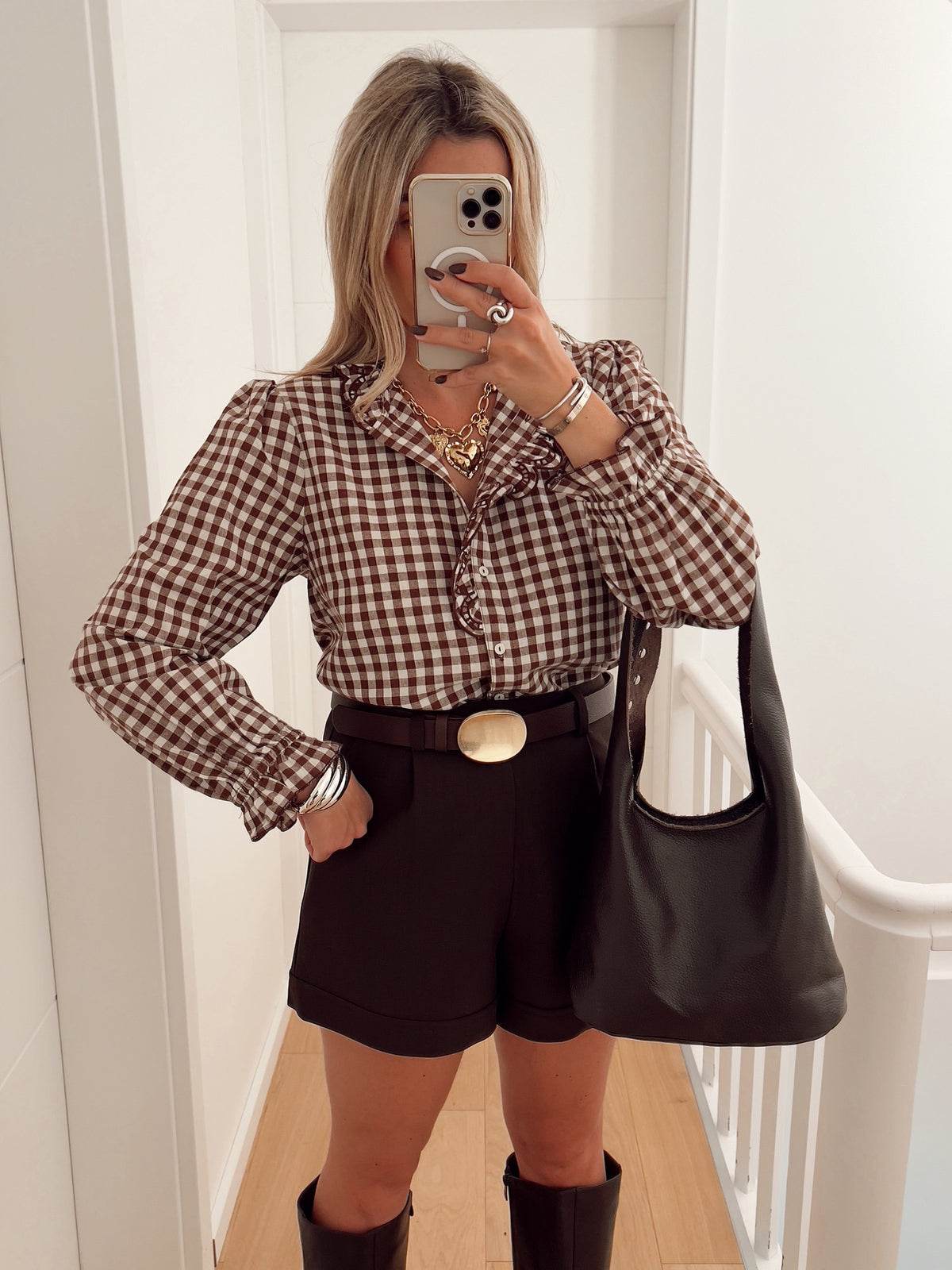 Blouse CLAUDINE Marron
