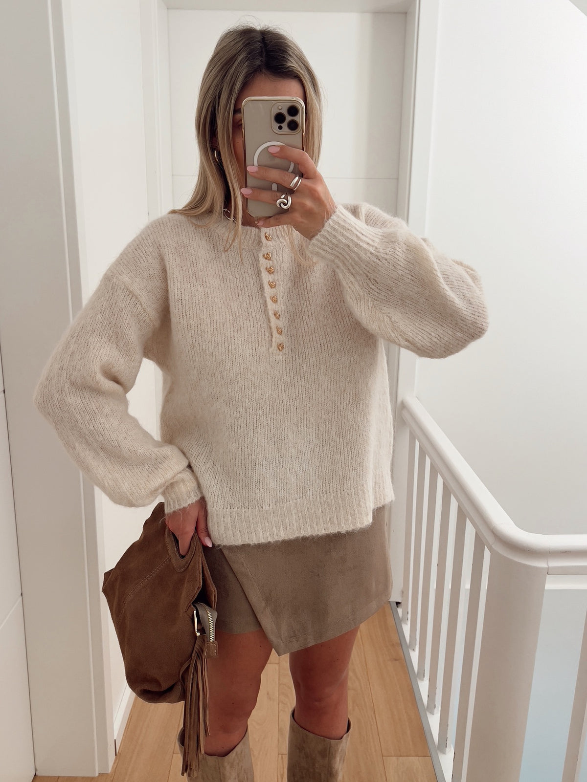 Pull LONDON Blanc