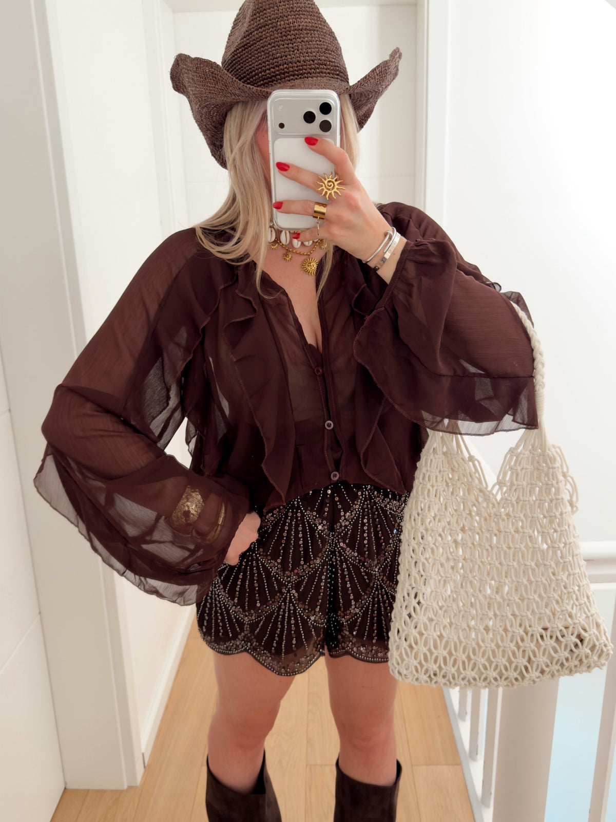 Blusa SHEILA Marrone