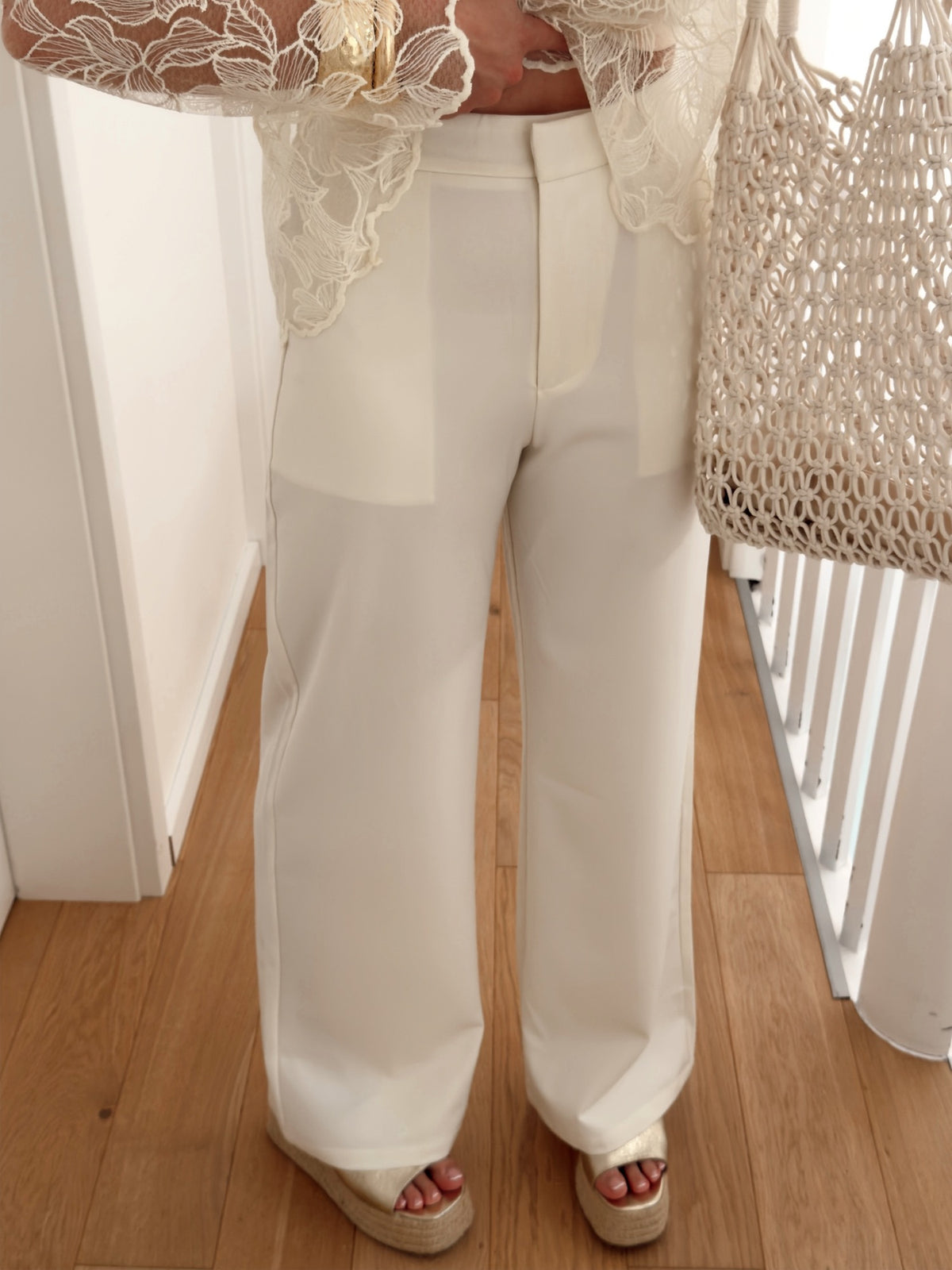 Pantalon DUCHESSE Beige