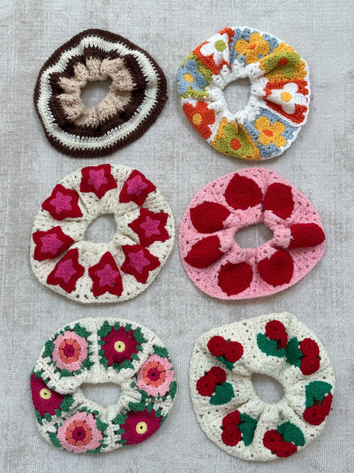 Haargummi CROCHET Beige